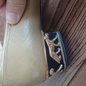 Coup D'etat Gold Lioness Heel Pump 6B